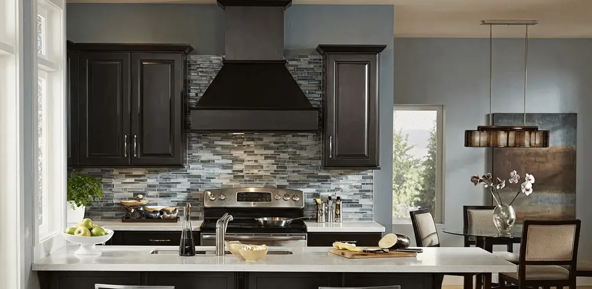 Kitchen cabinet painting and refinishing in a modern kitchen in Erie, PA